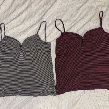 Tops rayés en lot de 2