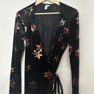 Floral Wrap Cardigan
