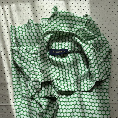 Green Patterned Blouse