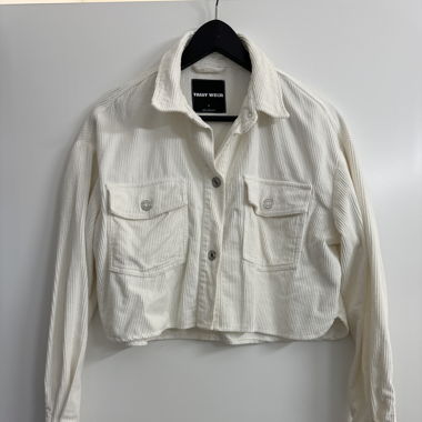 Jäckli/Bluse kurz weiss Gr. S (1x getragen)