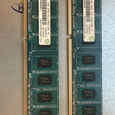 2x 4GB RAM DDR3