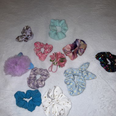 Set da 11 scrunchie