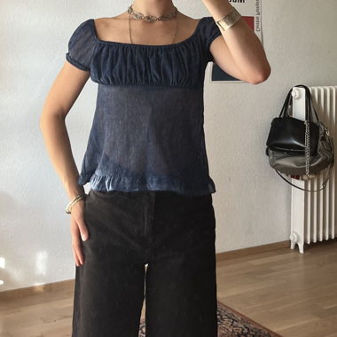 Top Kookai in mesh carino