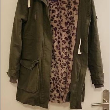 Parka Pepe Jeans con fodera in leopardo