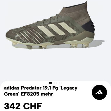 Adidas Predator 19.1 FG Legacy Green