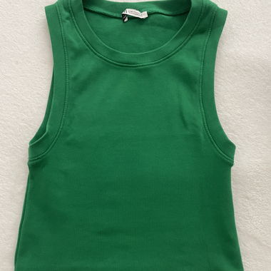 Top senza maniche verde