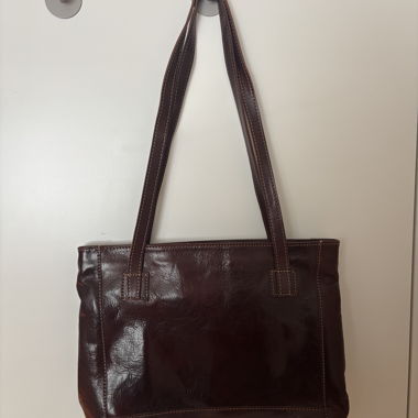 Sac en cuir brun