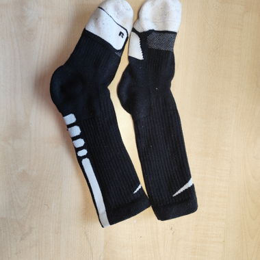 Black Nike sports socks