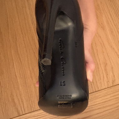 Bottines noires Rick Owens à talon