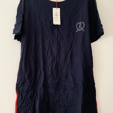 T shirt bicolore Petit Bateau Kitsuné