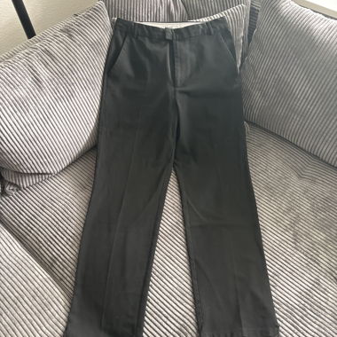 Bershka Black Fabric Trousers