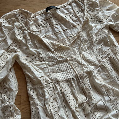 Sommerbluse weiss-creme farbig