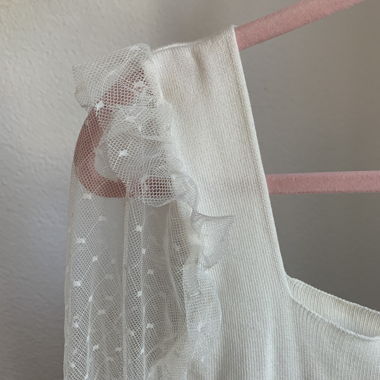 Top with lace
