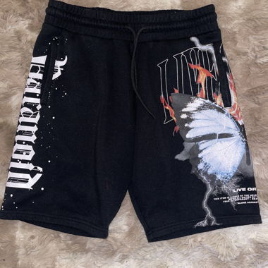 Shorts BLACK SQUAD con stampa farfalla L