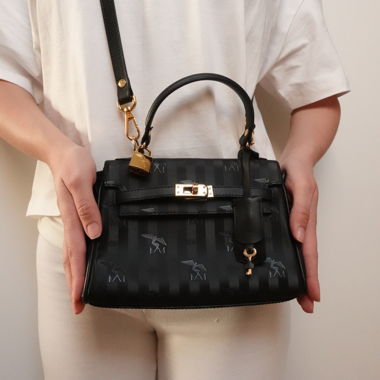 Maison Mollerus Top-Handle Bag with Lock Vinerus