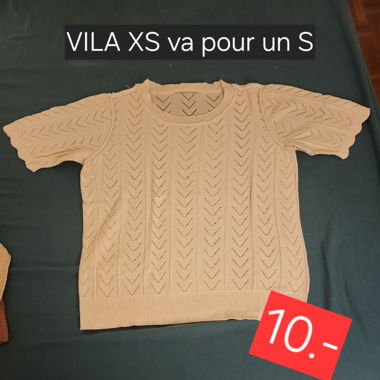 T-shirt VILA XS mais va pour un S