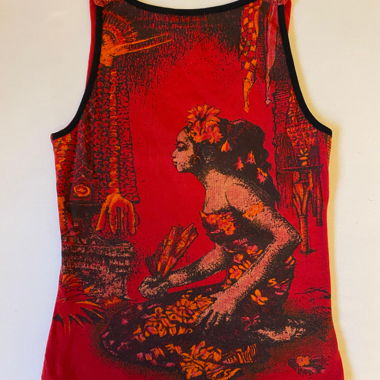 top reversibile rosso