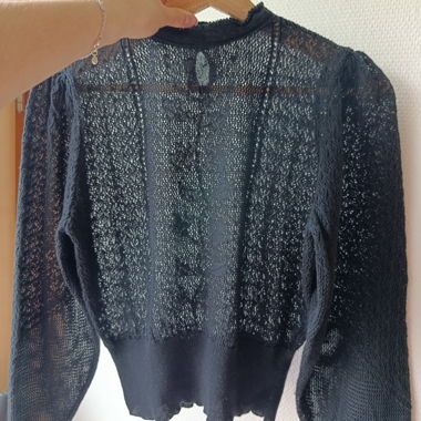 Elegantes semi-transparentes Top