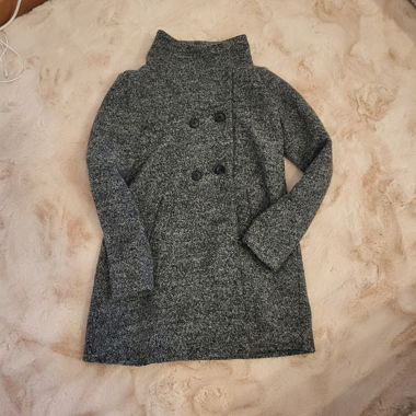 Manteau gris chiné 