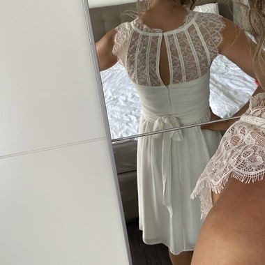 White lace dress