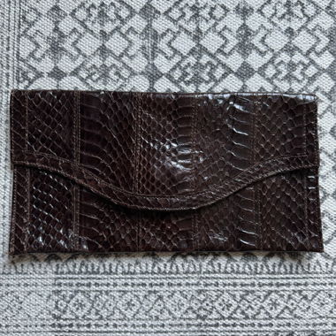 Vintage Schlangenleder-Clutch 
