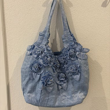 Blue Fabric Tote Bag