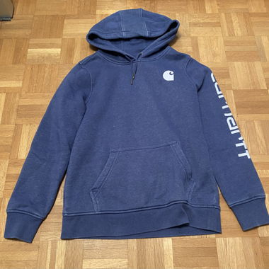 Carhartt blue hoodie XS