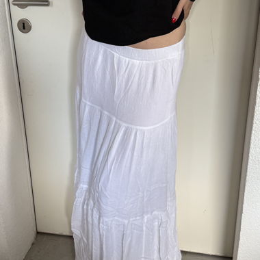 Jupe longue maxi blanche