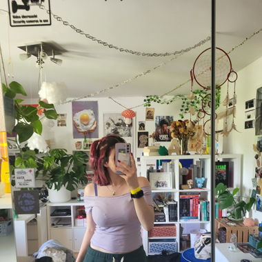 light purple top