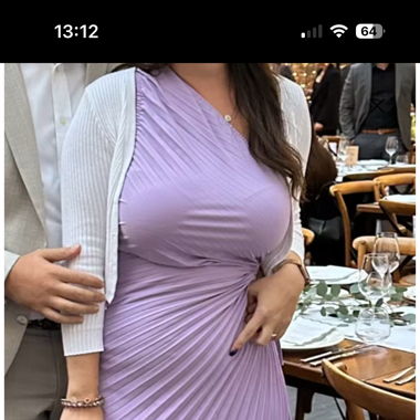 Kleid in Lila Violett Faltenrock 