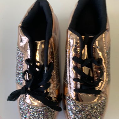 Glitter metallic sneakers