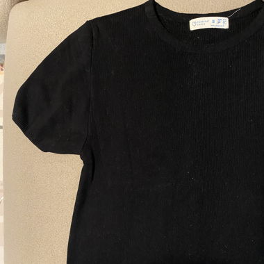 Long knit black dress