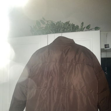 Braune Puffer Jacke