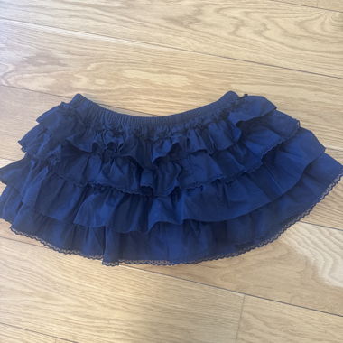 Aritzia Blue Rüschen-Minirock