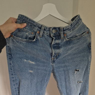 Jeans destroy coupe boyfriend