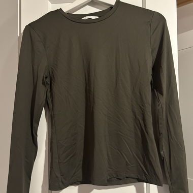 T-shirt à manches longues olive
