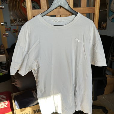 2 T-shirt Pinqponq unisex bianchi taglia L