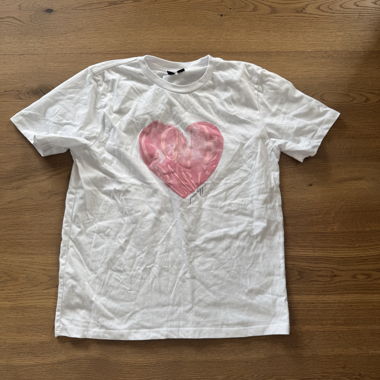 T-shirt bianca con grafica M