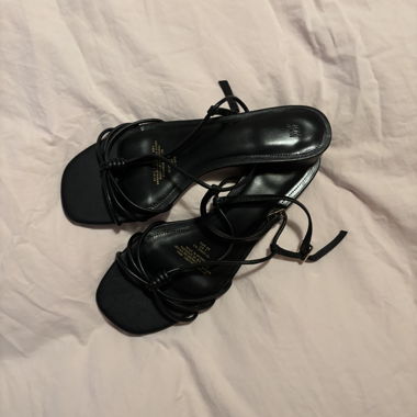 Black Strap Sandals