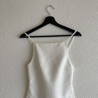 White Open-Back Strappy Top 