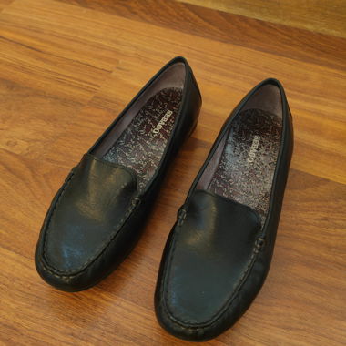 Mocassins Sebago noirs en cuir 