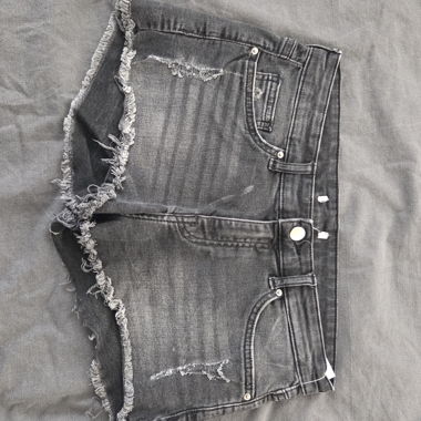 Shorts in denim grigi