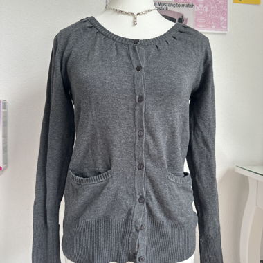 Cardigan grigio y2k