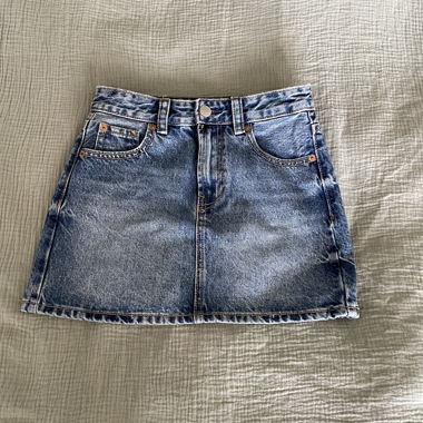 Gonna in jeans blu