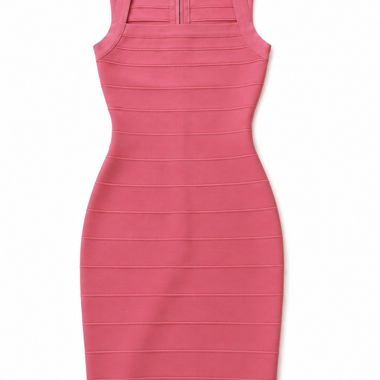 Abito bodycon rosa
