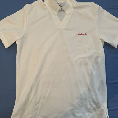 Adidas white polo shirt