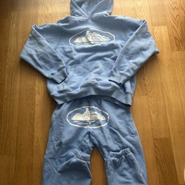 Ensemble corteiz bleu ciel