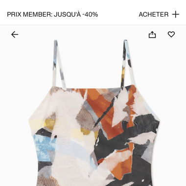 Multicolor bathing suit