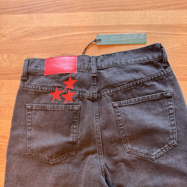 Scuffers Baggy Jumbo Jeans Black