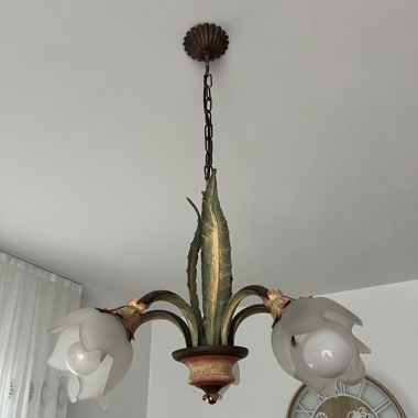 Lampada sospesa floreale (Vintage)